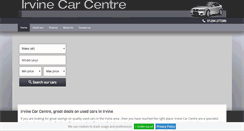 Desktop Screenshot of irvinecarcentre.co.uk