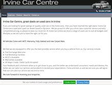 Tablet Screenshot of irvinecarcentre.co.uk